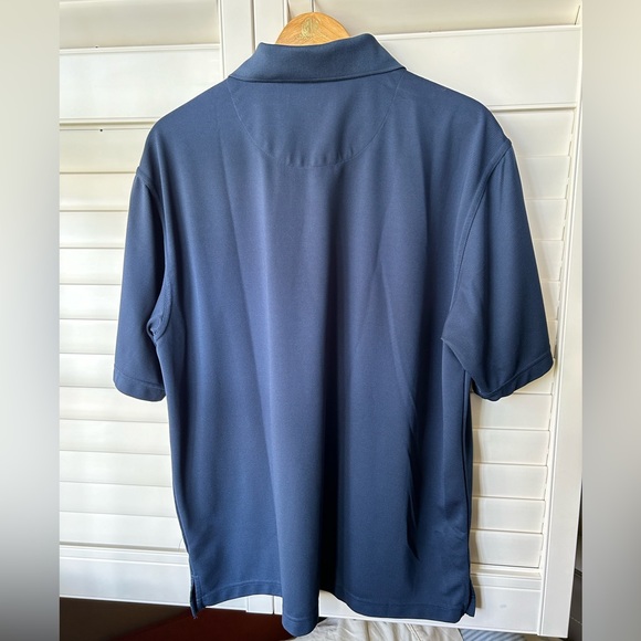 Navy Ribbed Polo Shirt - Picture 7 of 8